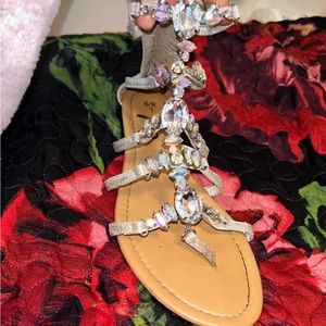 Jeweled sandals